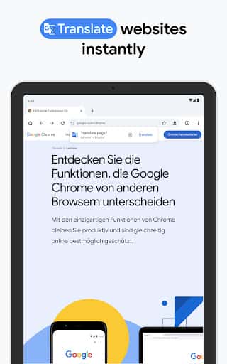 Mise à jour Google Chrome dernière version - Capture d'écran Android 11