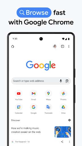 Mise à jour Google Chrome dernière version - Capture d'écran Android 1