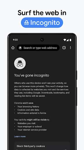 Mise à jour Google Chrome dernière version - Capture d'écran Android 6